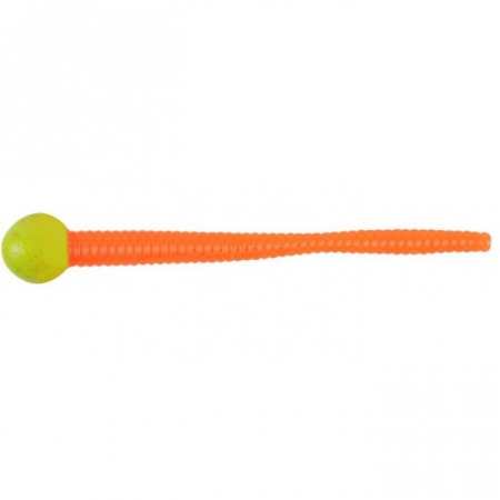 Pentru pastrav - Momeala Berkley PowerBait Floating Mice Tails Original Scent, 8 cm, Chartreuse/Fluor Orange, 13 bucati
