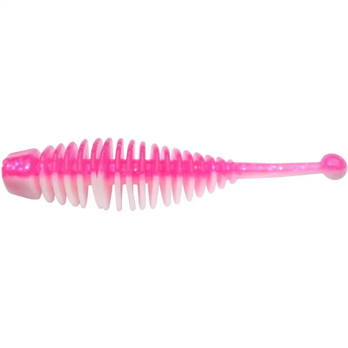 Pentru pastrav - Naluca Berkley Powerbait Power Naiad Pink/ White 5 cm, 10 bucati