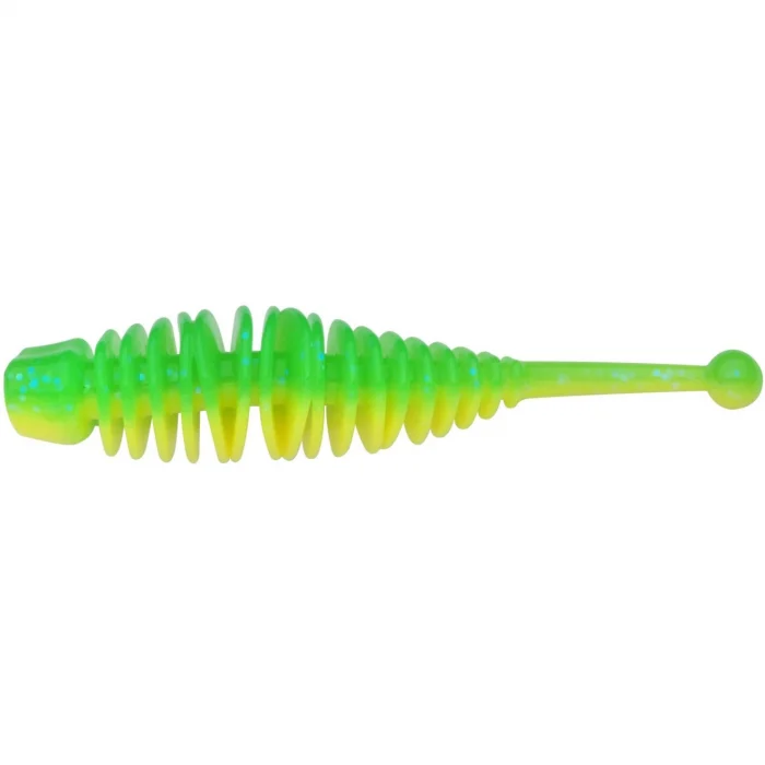 Pentru pastrav - Naluca Berkley Powerbait Power Naiad Spring Green/ Sunshine Yellow 7 cm, 8 bucati