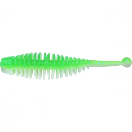 Pentru pastrav - Naluca Berkley Powerbait Power Naiad Spring Green/ White 7 cm, 8 bucati