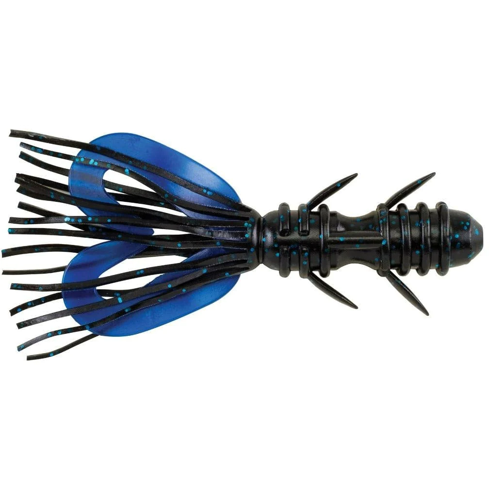 Creaturi - Naluca Berkley Powerbait Zestail 10cm Black Blue Fleck 6 bucati