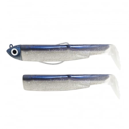 Pastrav - Naluca Fiiish Black Minnow No1 Combo Shad: Jig Head 6g + 2 Lure Bodies 7cm - Electric Blue