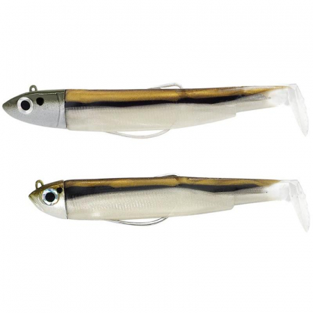Pentru pastrav - Naluca Fiiish Black Minnow No1 Double Combo Shad: Jig Head 3g + 6g + 2 Lure Bodies 7cm - Trout
