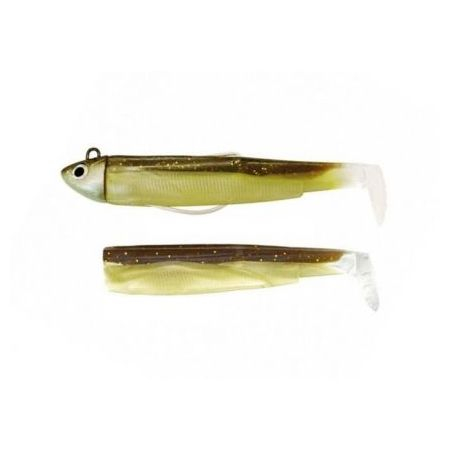 Pastrav - Naluca Fiiish Black Minnow No2 Combo Shad: Jig Head 8g + 2 Lure Bodies 9cm - Sparkling Brown