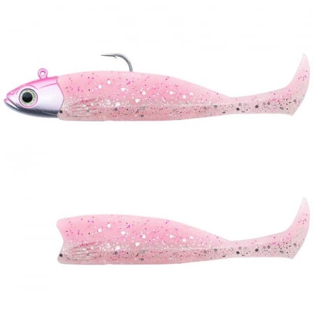 Shad - Naluca Fiiish Master Shad No3 Combo: Jig Head 6g + 2 Lure Bodies 7.5cm - Neon Pink