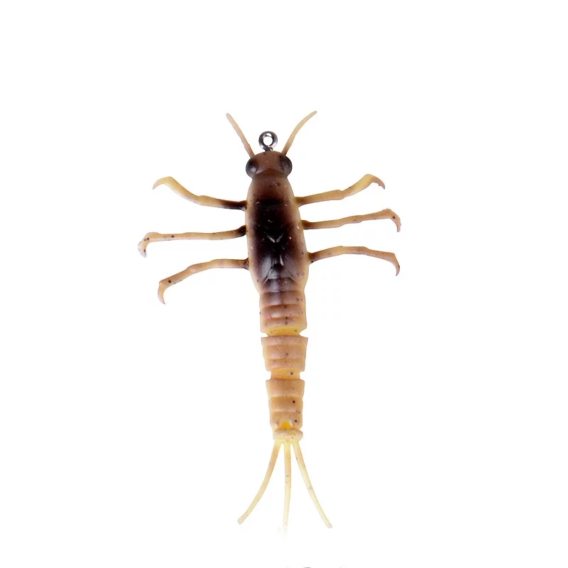 Nymph - Naluca Savage Gear 3D TPE Mayfly Nymph 5cm, 2.5g, Yellow Belly