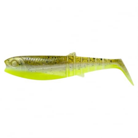 Shad - Naluca Savage Gear Cannibal Shad, 6.8cm, 3g, Green Pearl Yellow, 5 bucati