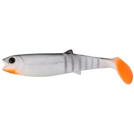 Pentru pastrav - Naluca Savage Gear Cannibal Shad 8cm, 5g, White/ Black