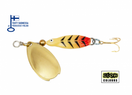 Pentru pastrav - Lingurita rotativa Small Bete Lotto 25 mm, 6 g, CULOARE-010
