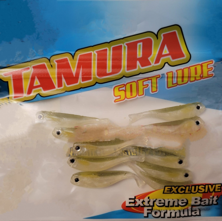 Pentru pastrav - Naluca Tamura Soft Lure MF-216; 4,2 cm; 10 bucati; CULOARE - 650