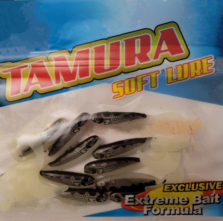 Grub - Naluca Tamura Soft Lure MF-307; 5,5 cm; 10 bucati; CULOARE - GLOWN