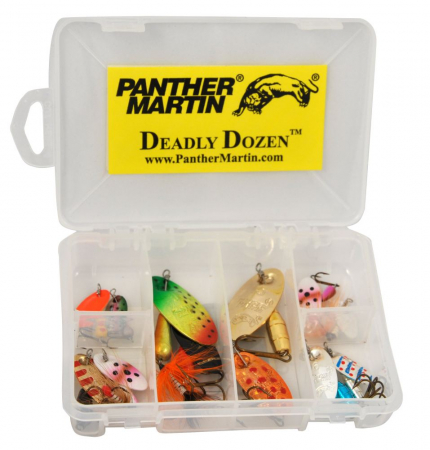 RAPITORI - Set 12 lingurite rotative Panther Martin - Deadly Dozen kit