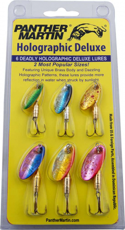 Pastrav - Set 6 lingurite rotative Panther Martin - Holographic Deluxe 6 Pack