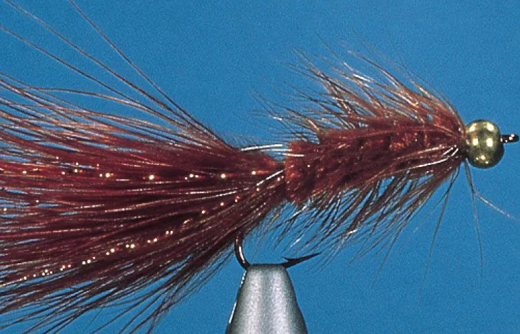 Streamer - Streamer pastrav Goldhead Wooly Bugger Brown #4