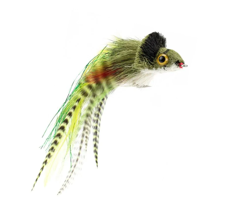Streamer - Streamer Stiuca - Whitlocks Premium Pike Streamer (frog) #3/0, 17 cm