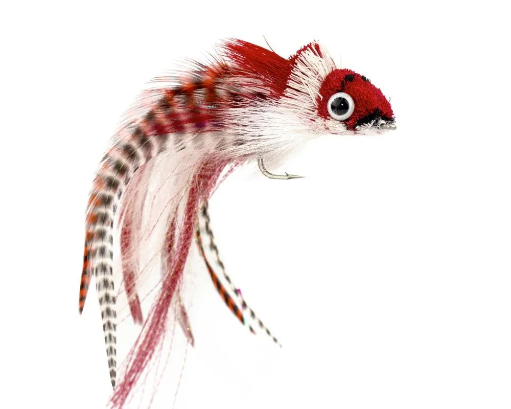 Streamer - Streamer Stiuca - Whitlocks Premium Pike Streamer Red-White #3/0, 15 cm