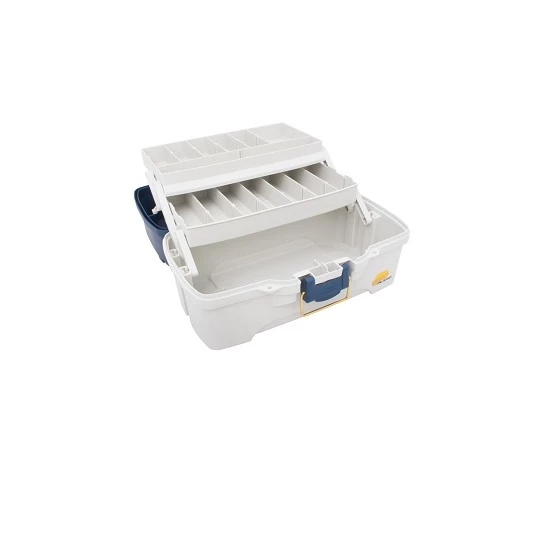 Valigeta Plano 2 Sertare Rabatabile Two Tray Blue Tackle Box,14-25 Compartimente, 47.5X25X24CM [1]