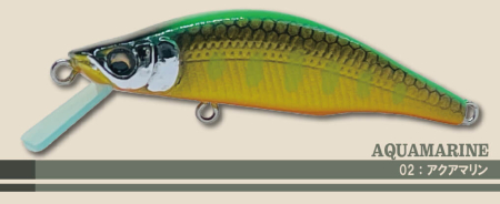 Gills - Vobler Gills Zeebach 50F 5cm, 2g  Floating  Culoare 02 - Aqua Marin