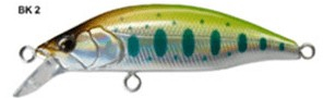 Pentru pastrav - Vobler Mukai Bikaze BIFUU 50(S) Single Hook, 50mm, 4.2g, Culoare BK14 - Chart Back Yamame OB