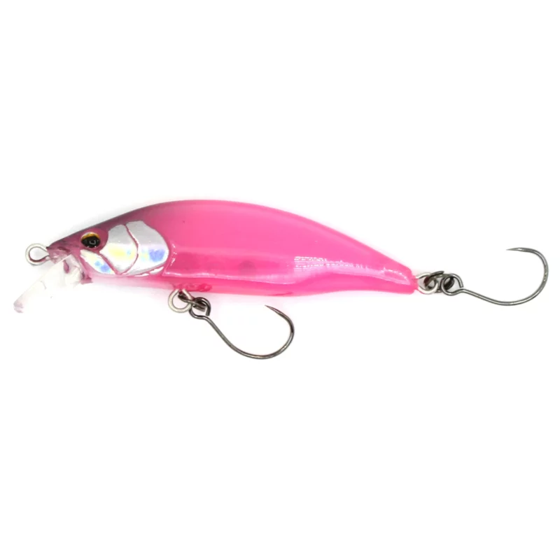 Pastrav - Vobler Mukai Bikaze BIFUU 50(S) Single Hook, 50mm, 4.2g, Culoare BK18 - Himemasu