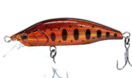 Pentru pastrav - Vobler Mukai Bikaze BIFUU 50(S) Treble Hook, 50mm, 4.2g, Culoare BK12 - Copper Yamame