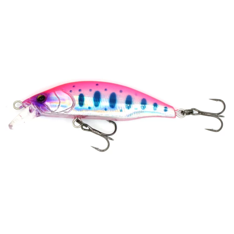Pastrav - Vobler Mukai Bikaze BIFUU 50(S) Treble Hook, 50mm, 4.2g, Culoare BK3 - Pink Back Yamame