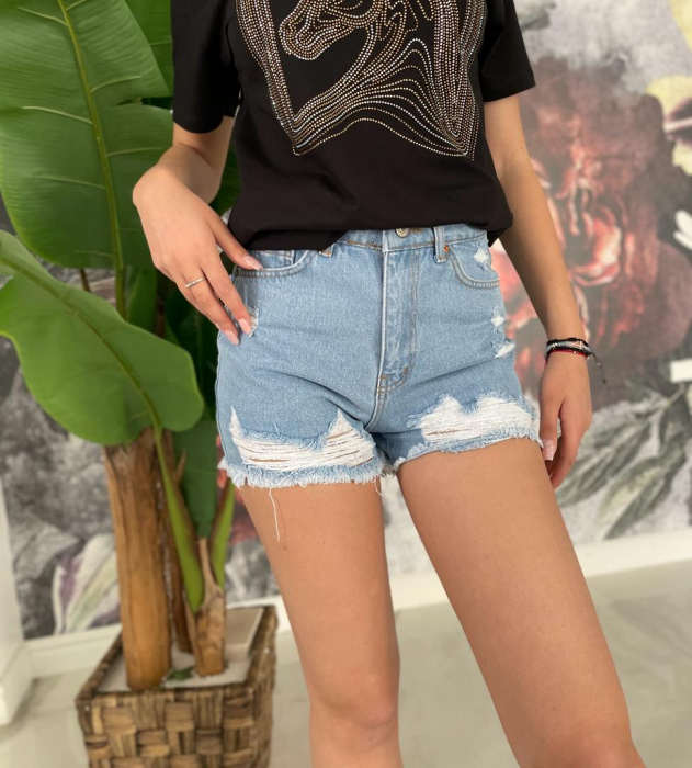 Blugi Scurti Dama Albastri [3]