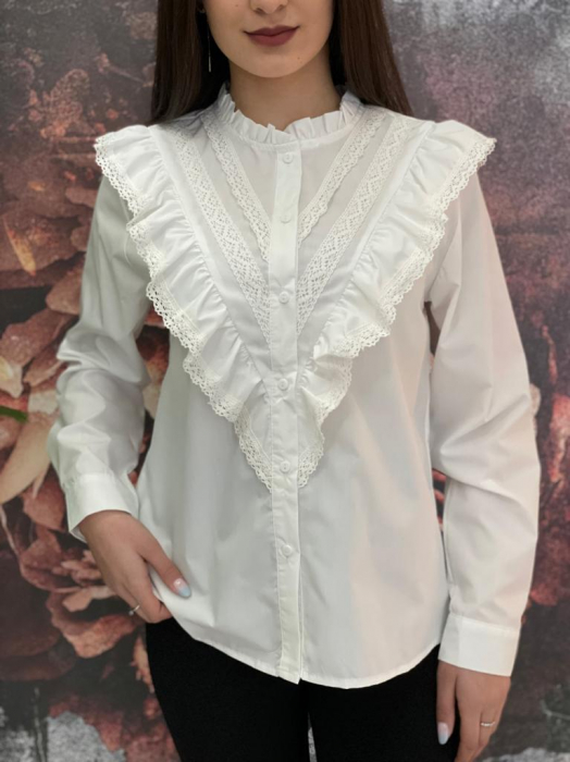 Cămașă Damă Albă Elegantă [2]