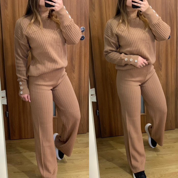 Compleu Dama Tricot Maro cu Accesorii [1]