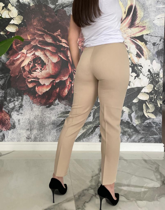 Pantaloni Dama Bej Office [3]