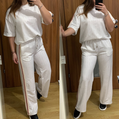 Compleu Dama Alb cu Pietricele