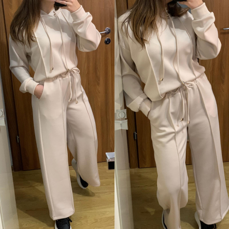 SETURI LUNGI - Compleu Dama Bej Evazat