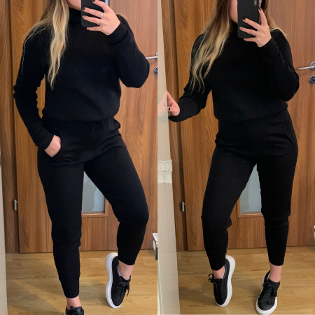NOUTATI - Compleu Dama Tricot Negru