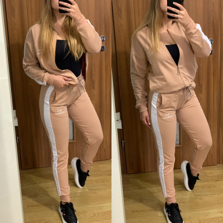 Trening bumbac bej COMPLEURI SPORT - Trening bumbac bej