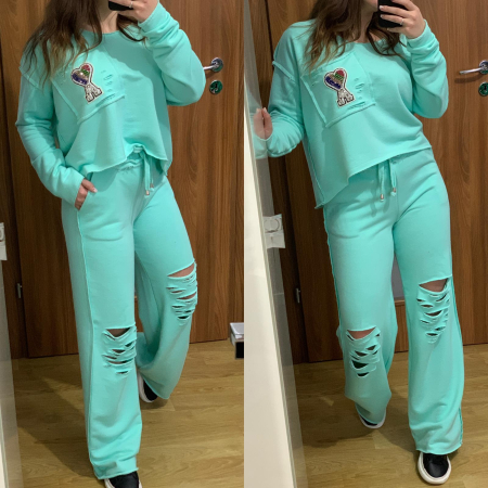 NOUTATI - Trening Dama Bumbac Menta