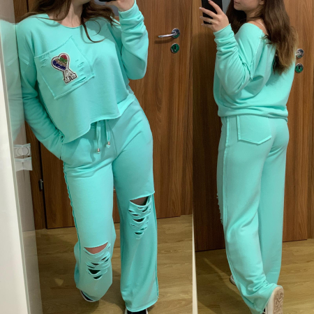 Trening Dama Bumbac Menta [1]