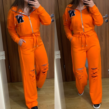 SETURI - Trening Dama Bumbac Premium Portocaliu