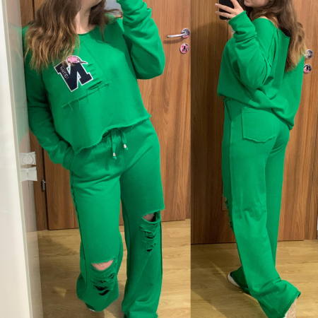 Trening Dama Bumbac Premium Verde [1]