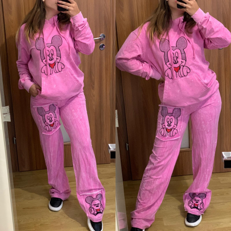 Trening Dama Minnie Roz Evazat COMPLEURI SPORT - Trening Dama Minnie Roz Evazat