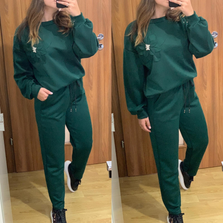 Trening verde oversize NOUTATI - Trening verde oversize