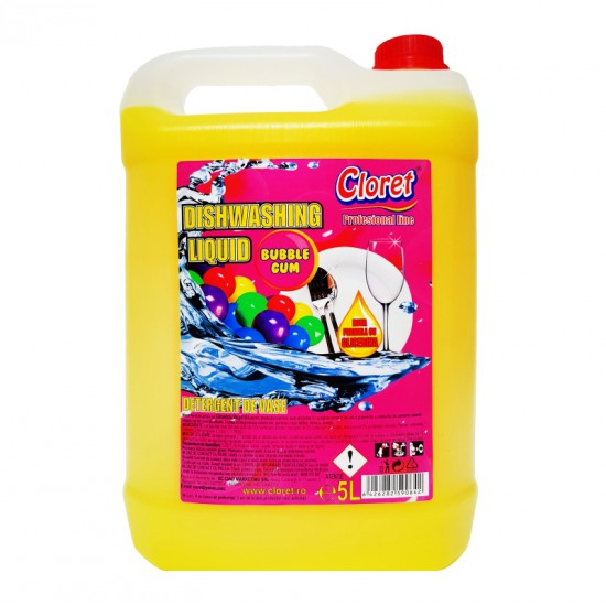 Detergent spalat vase Super Cremos, 5L, aroma Bubble Gum [1]