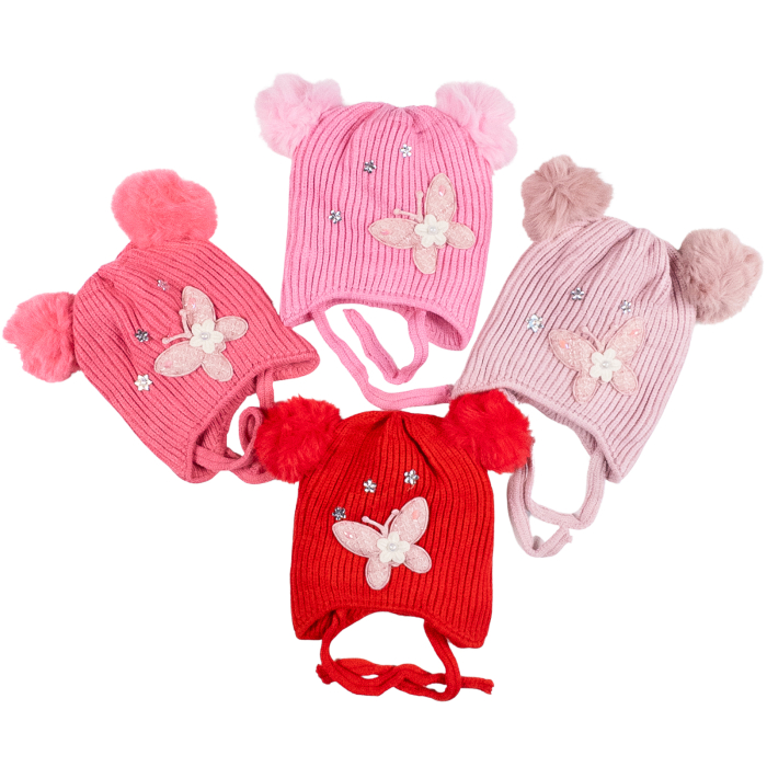 Căciulițe Bebeluși 1-2 ani, Model Fluturas [1]