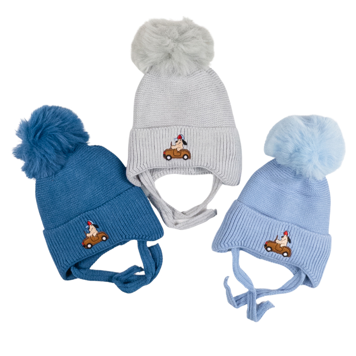 Căciulițe Bebeluși 6-12 Luni, model Masinuta [1]