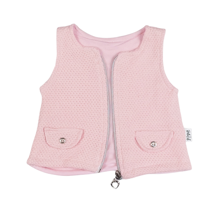 Compleu 3 piese pentru fetite, model Iepuras, roz [3]