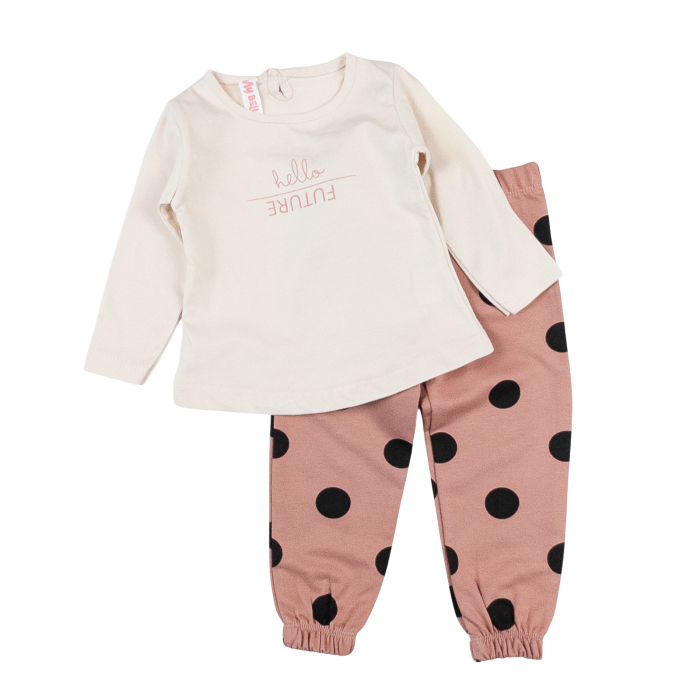 Compleu 3 piese pentru fetite, model Bulinute [2]