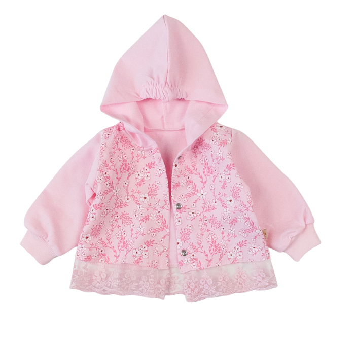 Compleu 3 piese pentru fetite, model cu Iepuras, roz [2]