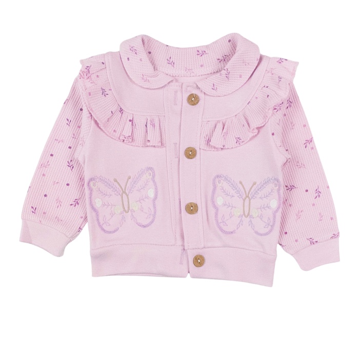 Compleu 3 piese pentru fetite, model Fluturasi [3]