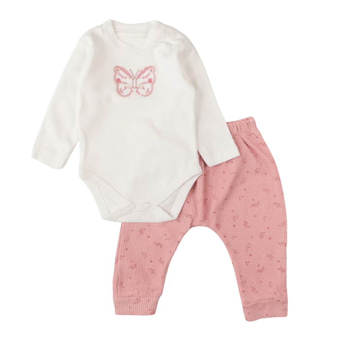 Compleu 3 piese pentru fetite, model Fluturasi [2]