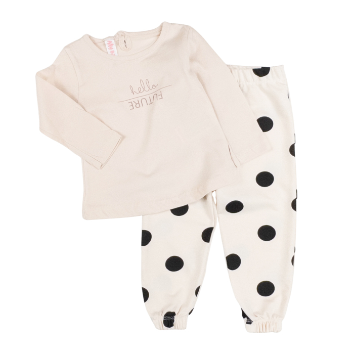 Compleu 3 piese pentru fetite, model Bulinute [2]