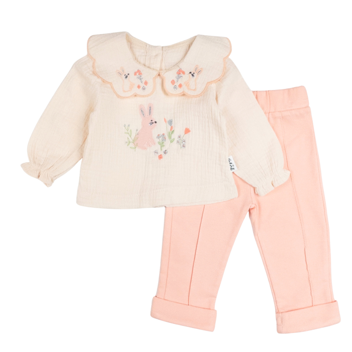 Compleu 3 piese pentru fetite, model Iepuras [2]